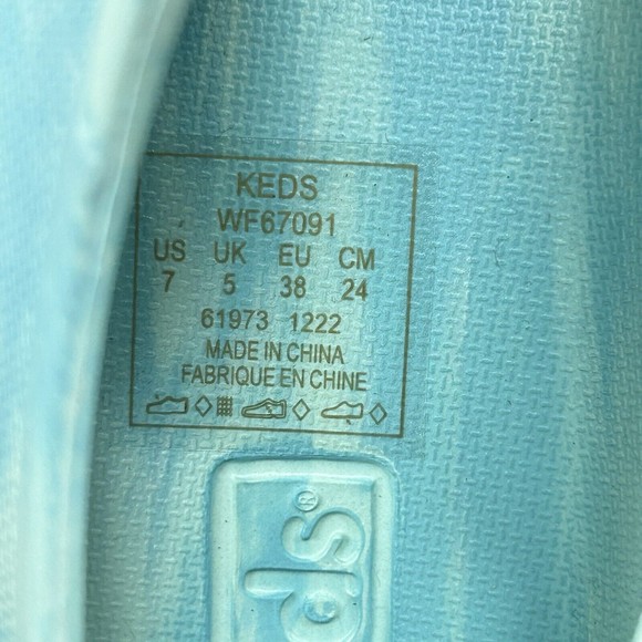 Keds Women's The Future Eva Eco Swirl Slip On Sneaker Aqua Size 7 WF67091 - Picture 12 of 12